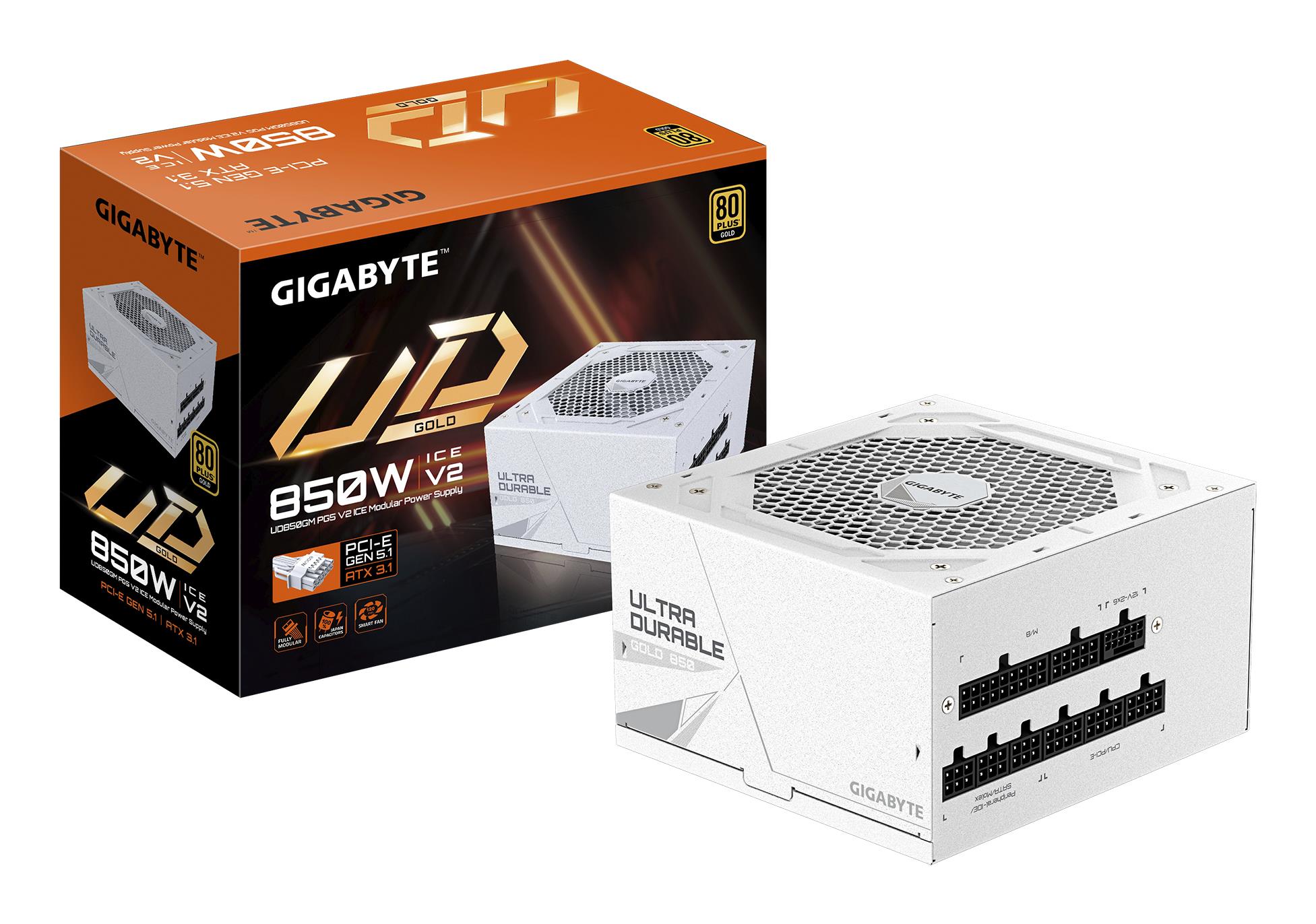 Power Supply GIGABYTE UD850GM PG5 ICE? ATX PC 100 - 240 V 850 W GP-UD850GMPG5ICE - Image 2