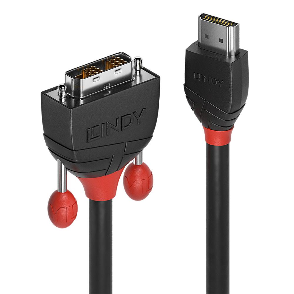 CABLE HDMI-DVI 0.5M/BLACK 36270 LINDY - Image 3