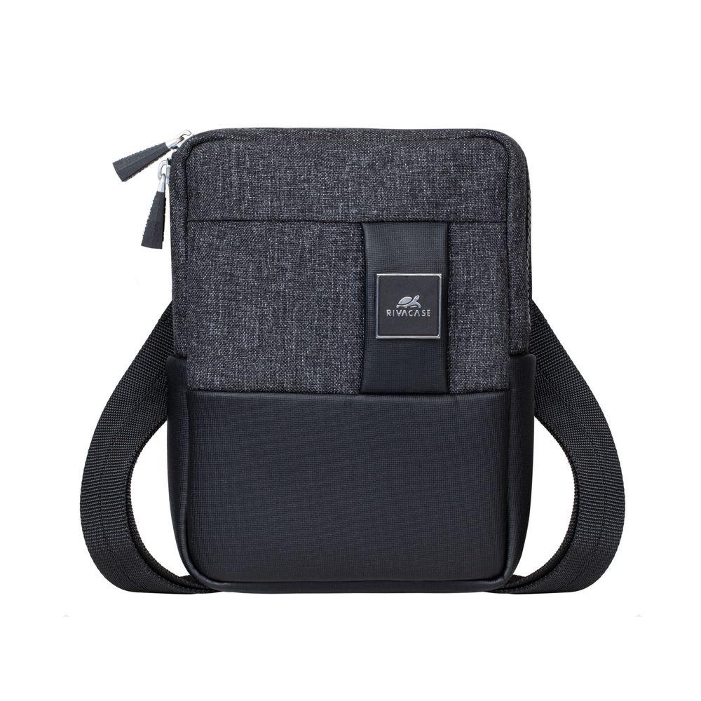 TABLET CASE CROSSBODY 8"/8810 BLACK MELANGE RIVACASE - Image 11