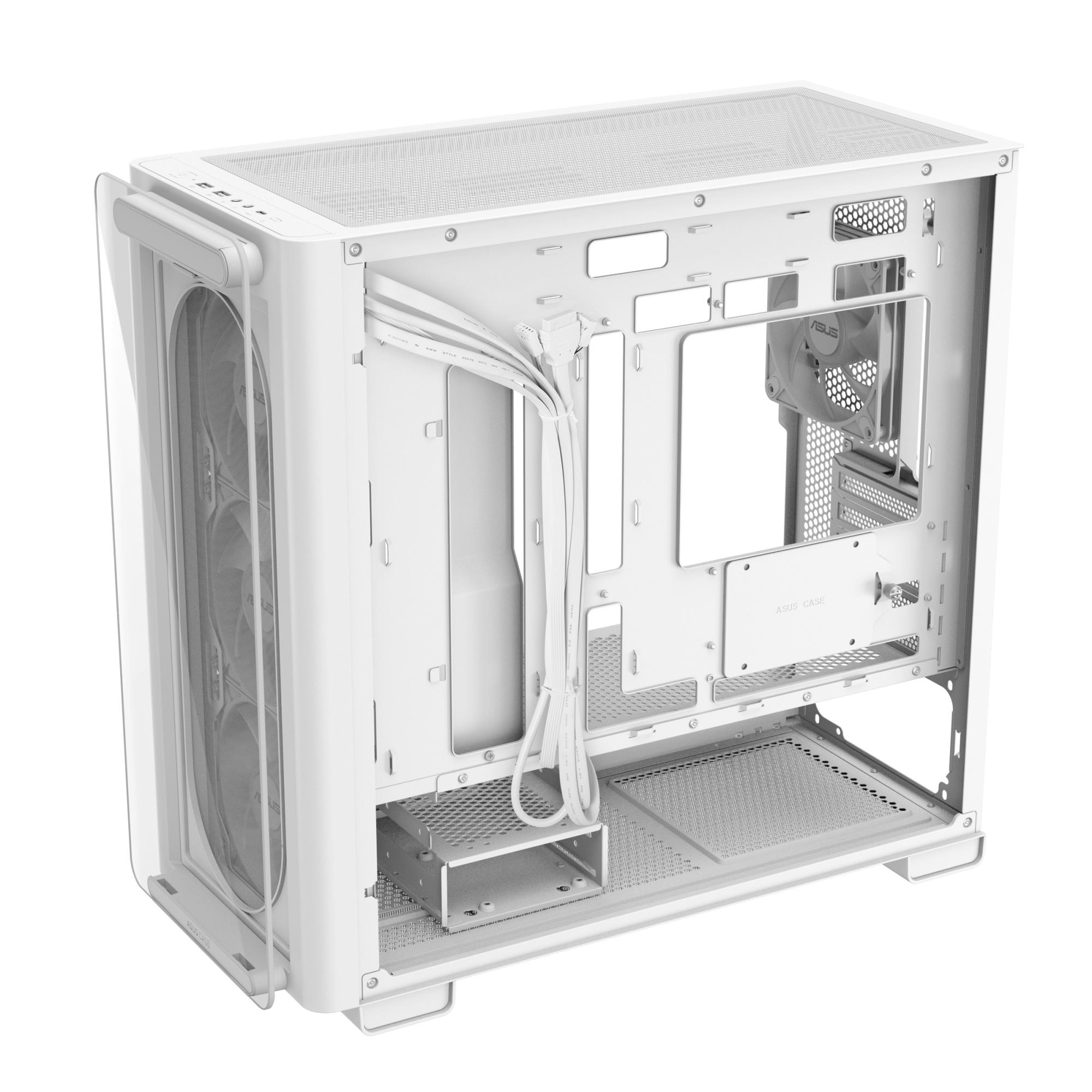 Case ASUS A23 PLUS MidiTower Case product features Transparent panel MicroATX MiniITX Colour White A23PLUSTG/ARGBWHITE - Image 17