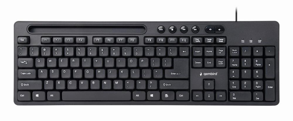 KEYBOARD MULTIMEDIA USB ENG/BLACK KB-UM-108 GEMBIRD - Image 4