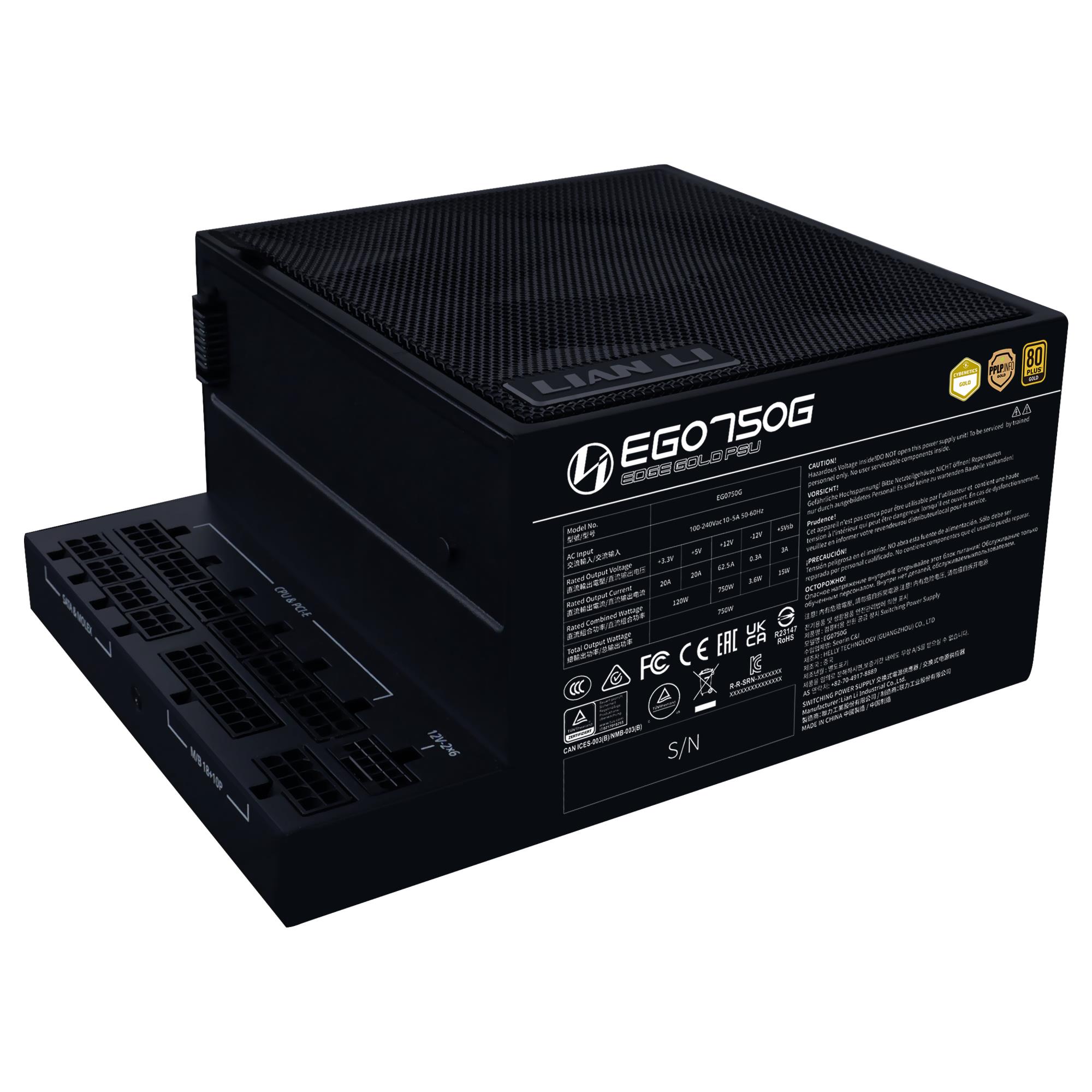 Power Supply LIAN LI EDGE GOLD 750 750 Watts Efficiency 80 PLUS GOLD PFC Active G9P.EG0750G.B000.EU - Image 7