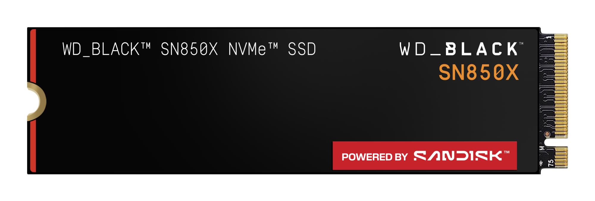 SSD SANDISK 2400xTBW rating Read speed 7300 MB/s Write speed 6600 MB/s NVMe Yes PCI Express 4.0 M.2 4000 GB POWERED BY SANDISK Black SN850X WDS400T2X0E