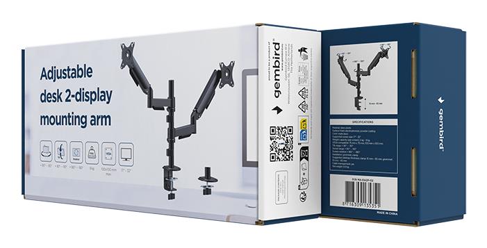 DISPLAY ACC MOUNTING ARM/17-32" MA-DA2P-02 GEMBIRD - Image 7