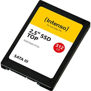 SSD INTENSO 512 GB Serial ATA III Write speed 500 MB/s Read speed 550 MB/s 2.5" MTBF 2000000 h 3812450