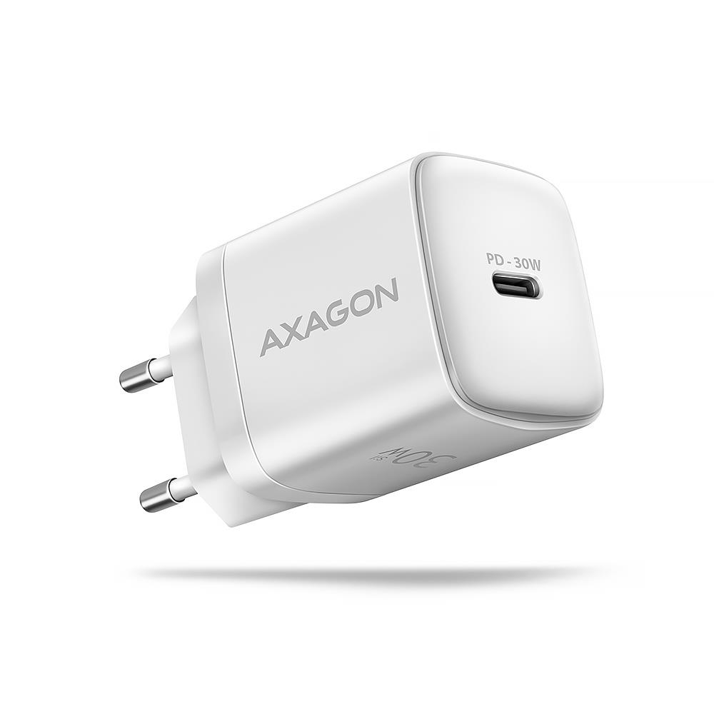 MOBILE CHARGER WALL USB-C 30W/1PORT WHITE ACU-PD30W AXAGON - Image 3