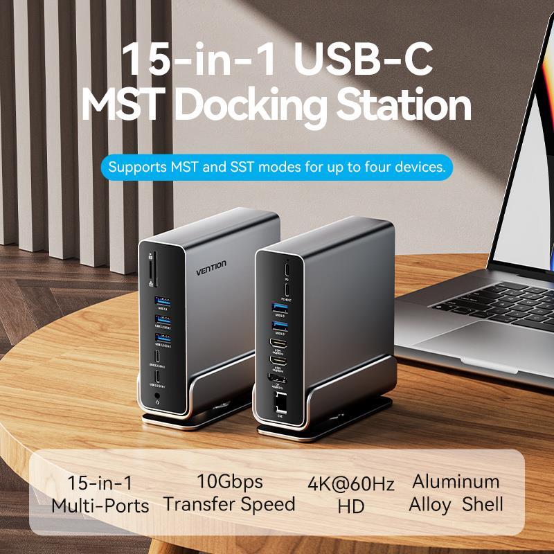 NB ACC DOCKING STATION 15IN1/USB-C MST TPUH0 VENTION - Image 2