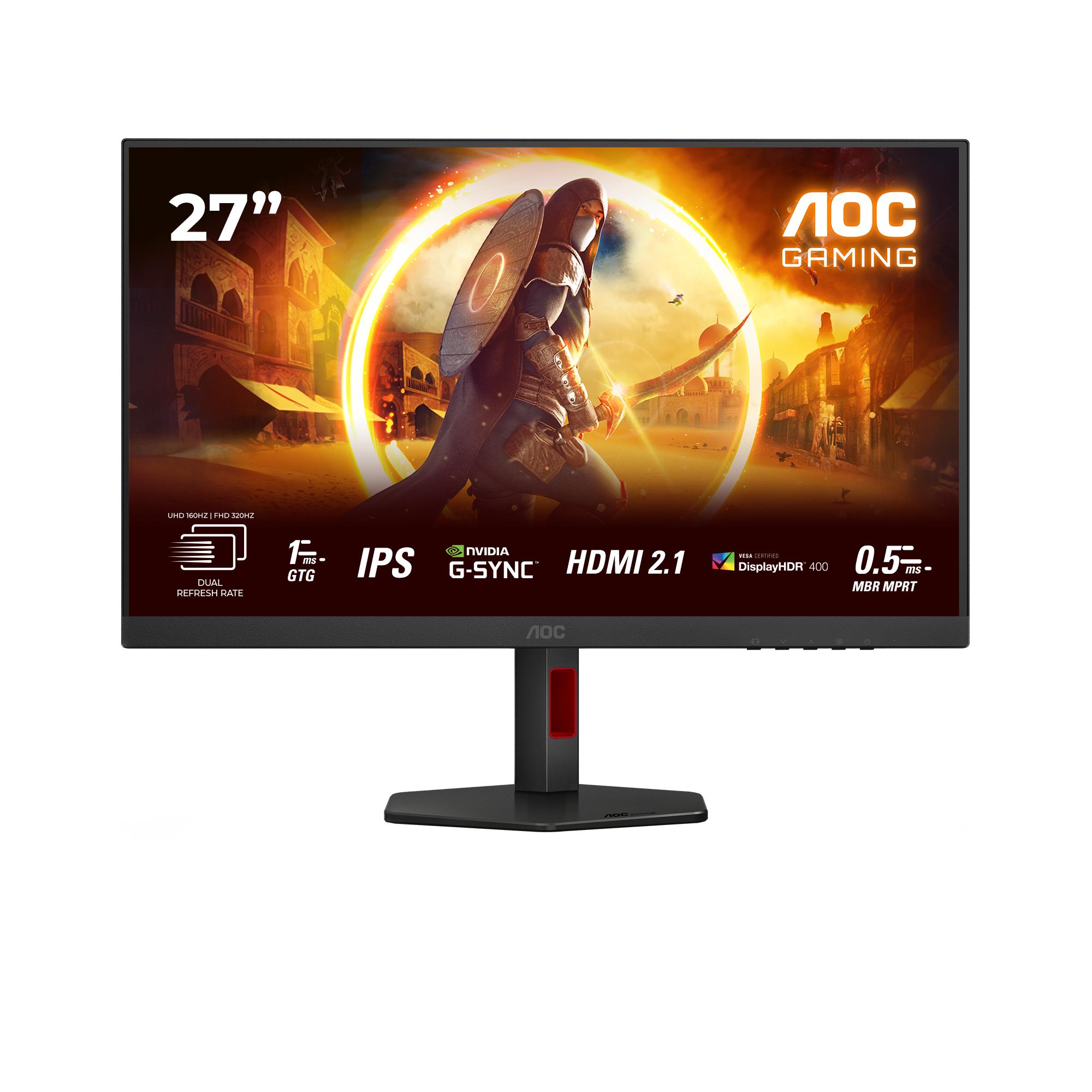 LCD Monitor AOC 27 " 3840 x 2160 pixels 4K Ultra HD Native aspect ratio 16:9 LED Flat U27G4R - Image 2
