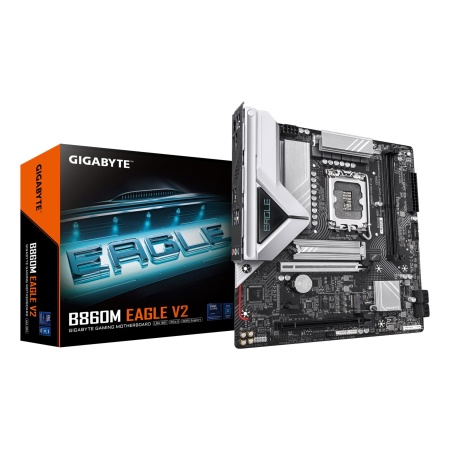 Mainboard GIGABYTE Intel B860 Express LGA1851 Micro-ATX Memory DDR5 Memory slots 2 B860MEAGLEV2