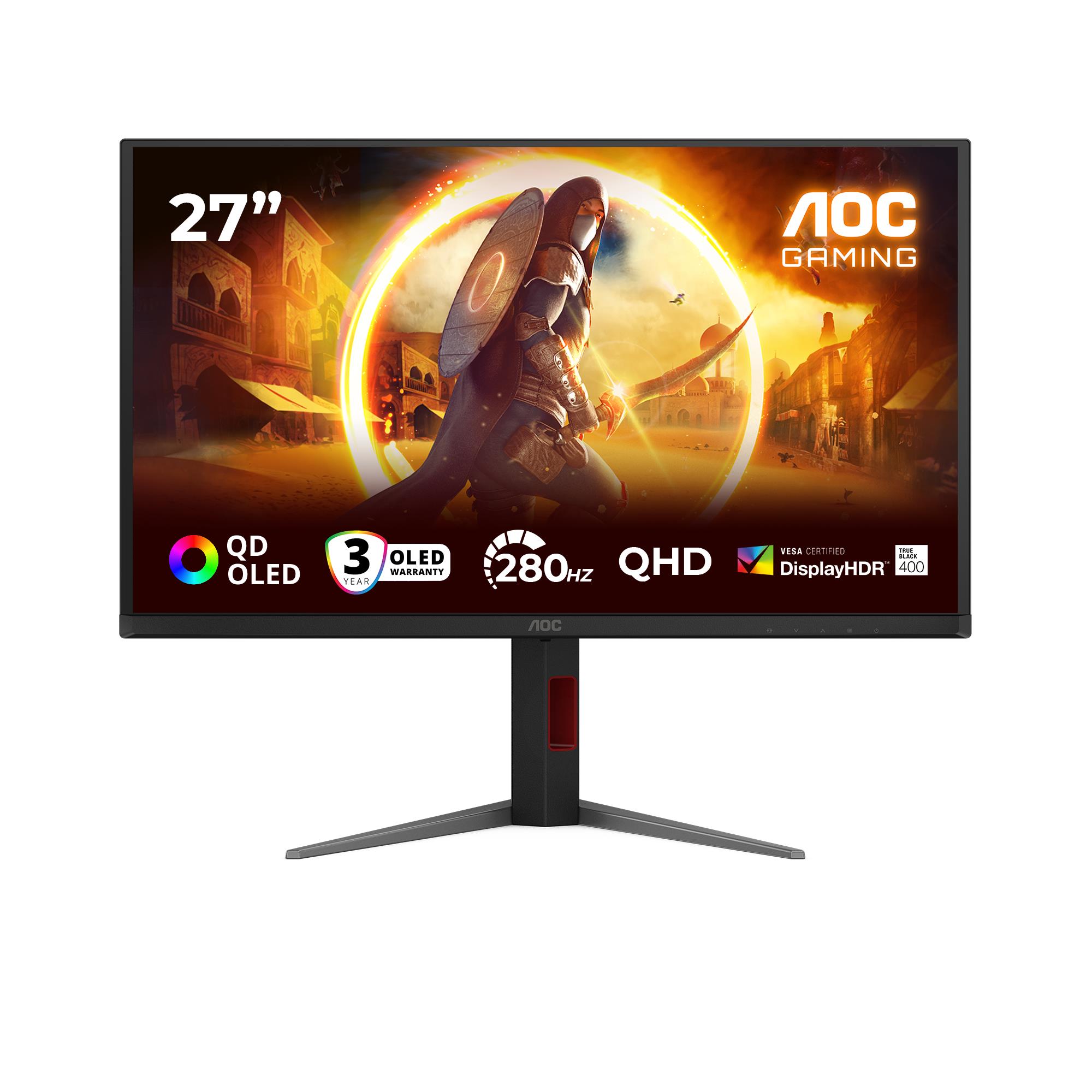 LCD Monitor AOC 27 " 2560 x 1440 pixels Quad HD Native aspect ratio 16:9 QD-OLED Flat Q27G4ZD - Image 2