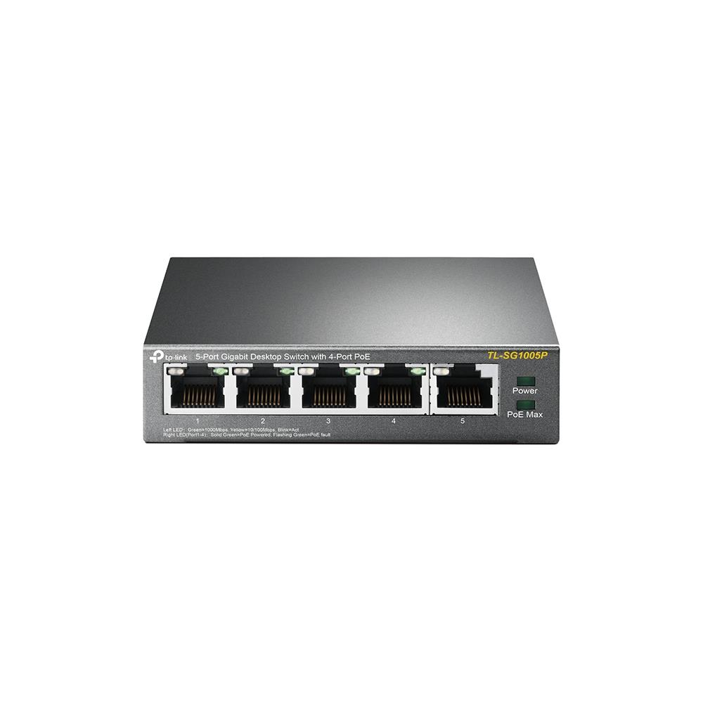 Switch TP-LINK Desktop/pedestal 5x10Base-T / 100Base-TX / 1000Base-T PoE ports 4 TL-SG1005P - Image 5