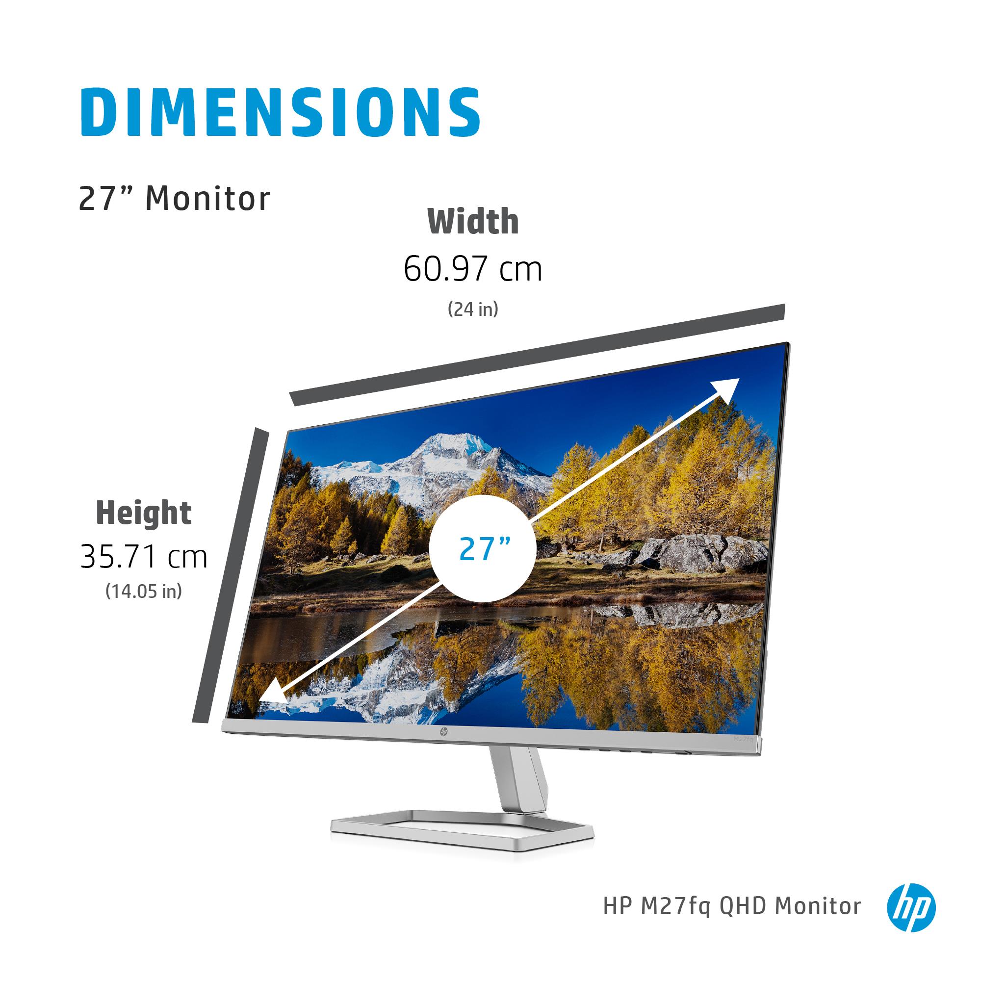 LCD Monitor HP 27 " 2560 x 1440 pixels Quad HD Native aspect ratio 16:9 LCD Flat 2H4B5E9 - Image 5