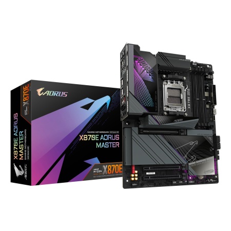 Mainboard GIGABYTE AMD X870E SAM5 ATX Memory DDR5 Memory slots 4 1xPCI-Express 3.0 4x 1xPCI-Express 4.0 4x	 1xPCI-Express 5.0 16x 4xM.2 1xHDMI 2xUSB 2.0 8xUSB 3.2 2xUSB-C 1xOptical S/PDIF 1xRJ45 2xAudio port X870EAORUSMASTER