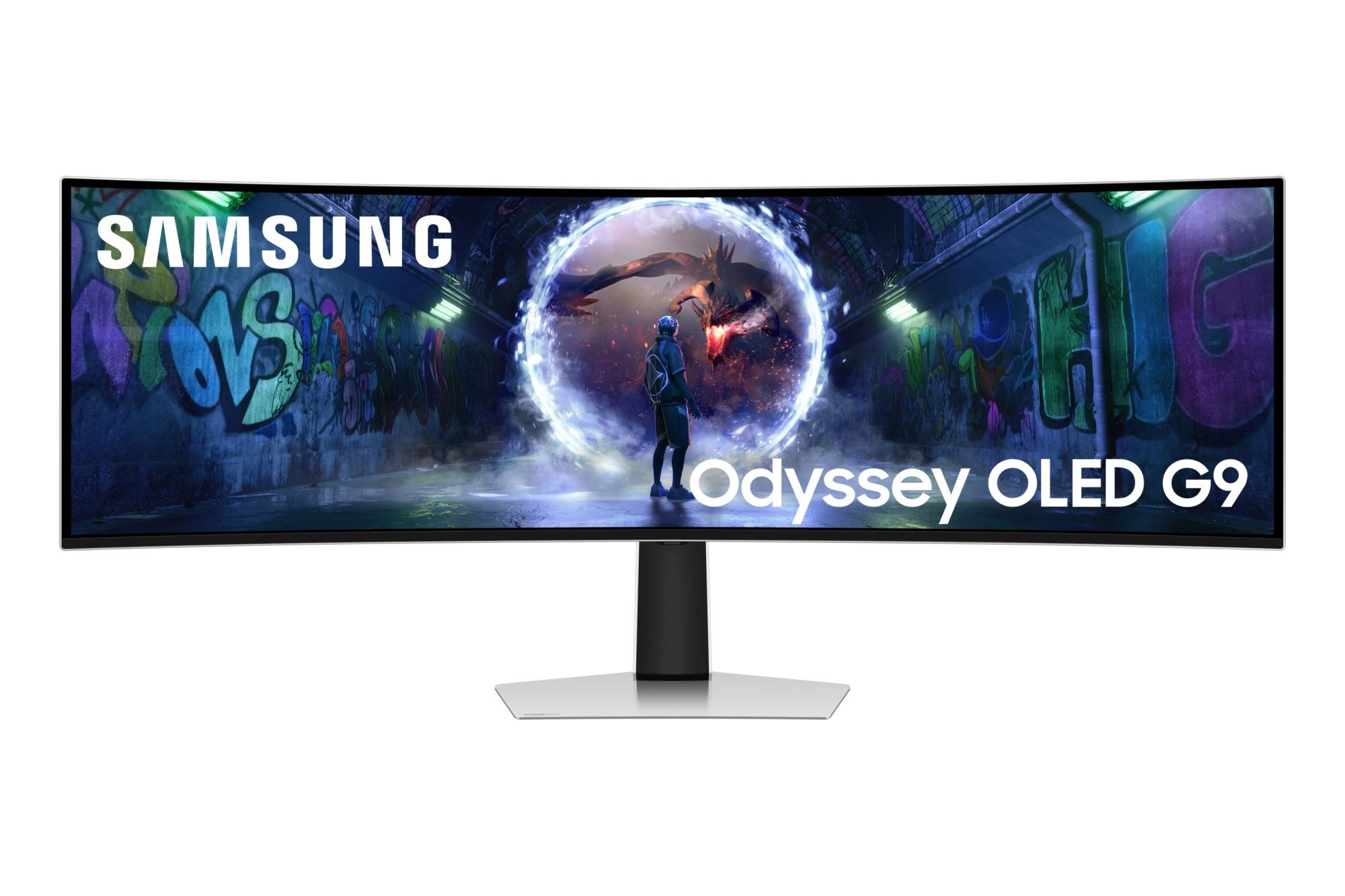 Monitor SAMSUNG Odyssey G9 G93SD 49" Gaming/Curved Panel OLED 5120x1440 32:9 240 Hz 0.03 ms Colour White LS49DG934SUXEN
