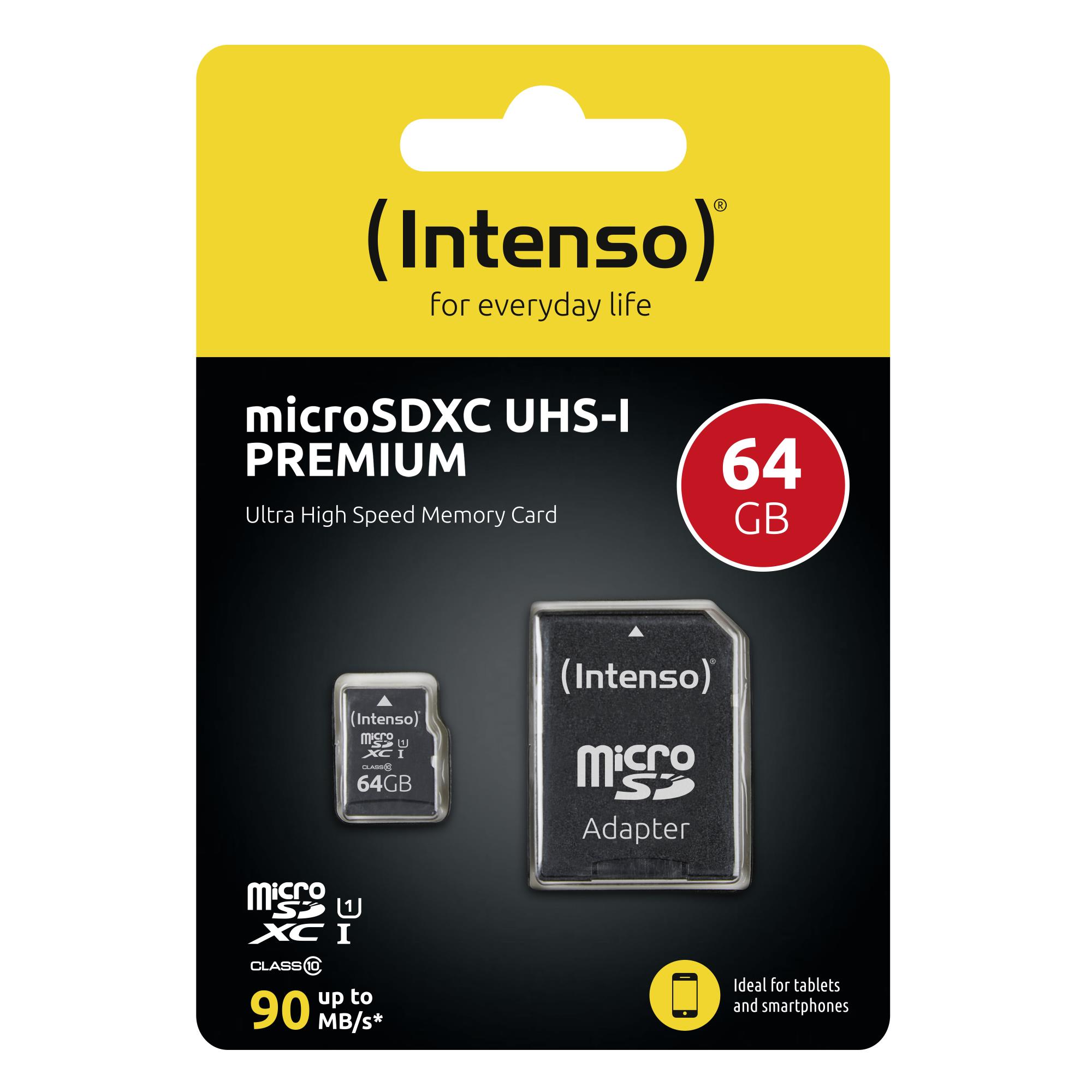 MEMORY MICRO SDXC 64GB UHS-I/W/ADAPTER 3423490 INTENSO - Image 3