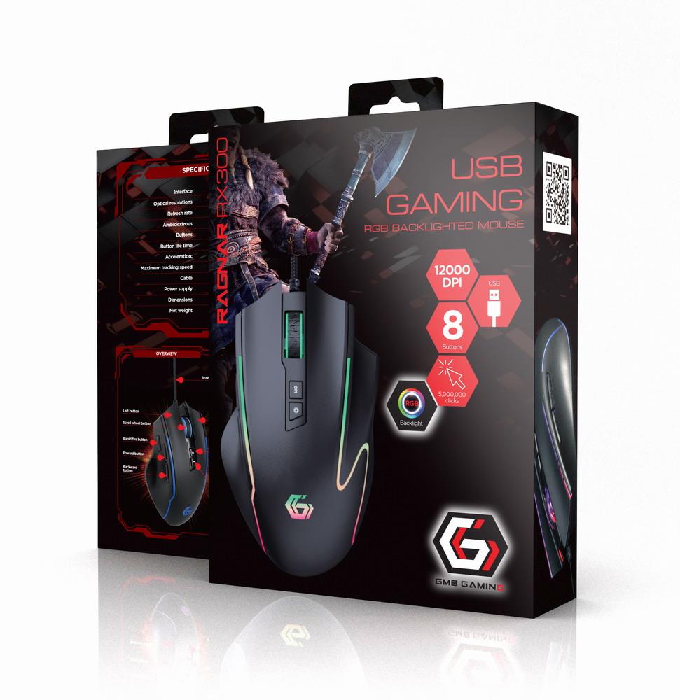 MOUSE USB OPTICAL GAMING RGB/MUSG-RAGNAR-RX300 GEMBIRD - Image 7