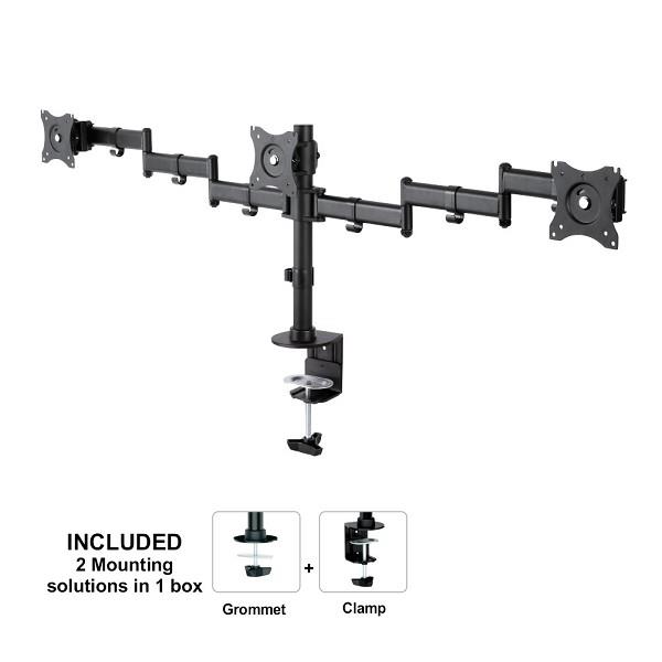 MONITOR ACC DESK MOUNT 10-27"/NM-D135D3BLACK NEOMOUNTS - Image 2