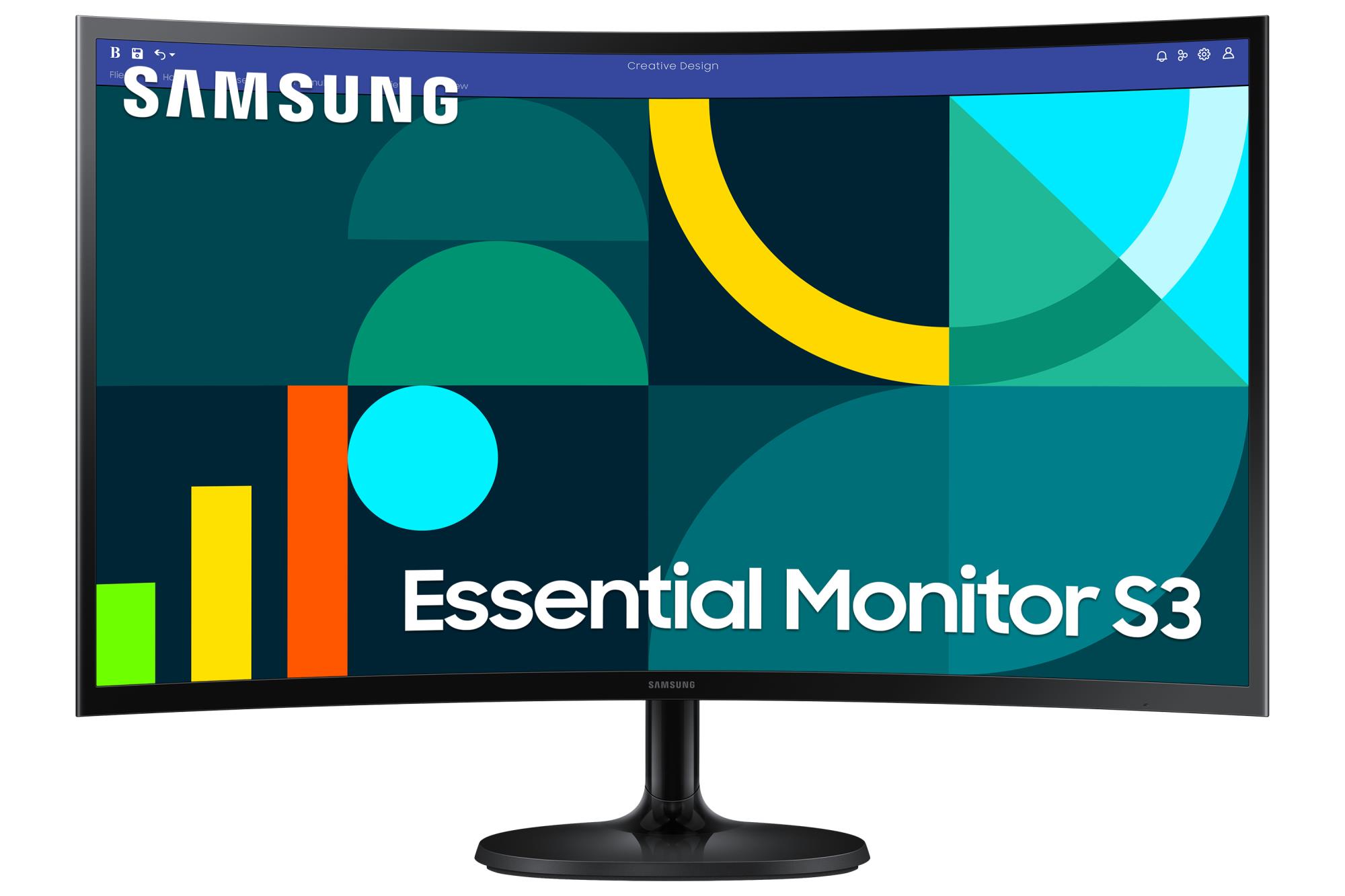 LCD Monitor SAMSUNG 27 " 1920 x 1080 pixels Full HD Native aspect ratio 16:9 LCD Curved LS27D362GAUXEN - Image 2