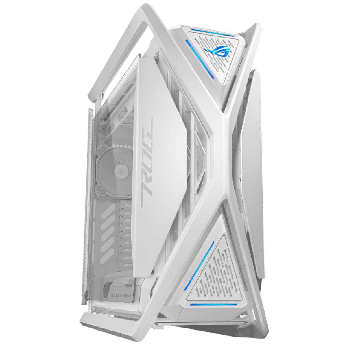 Case ASUS ROG Hyperion GR701 MidiTower Case product features Transparent panel Not included ATX EATX MicroATX MiniITX Colour White GR701ROGHYPWH/PWMFAN - Image 2
