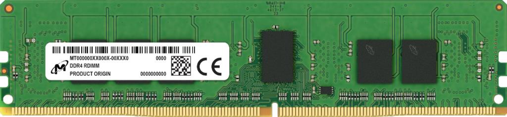 Server Memory Module MICRON DDR4 8GB RDIMM/ECC 3200 MHz CL 22 1.2 V Chip Organization 1024Mx72 MTA9ASF1G72PZ-3G2R