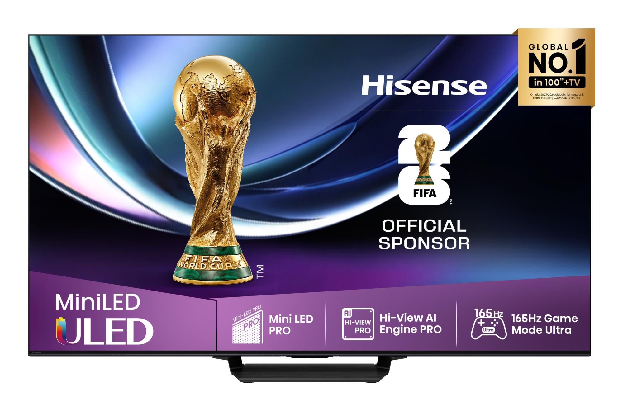 TV Set HISENSE 85 " 4K Ultra HD 3840 x 2160 pixels Flat 16:9 ULED 85U7QPRO - Image 2