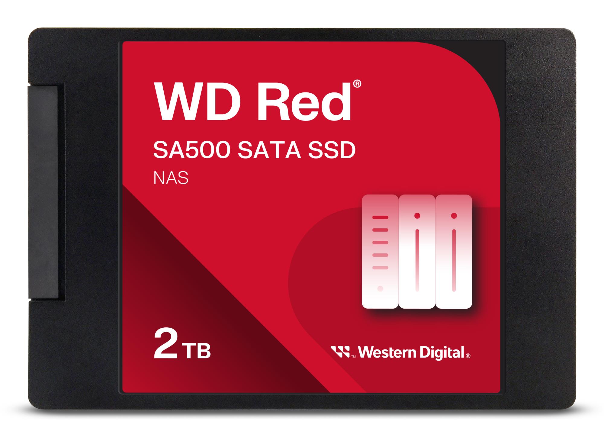 SSD SANDISK Red SA500 POWERED BY SANDISK 2000 GB Serial ATA Write speed 520 MB/s Read speed 560 MB/s 2.5" 1300xTBW rating WDS200T2R0A