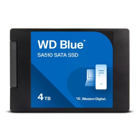 SSD SANDISK Blue SA510 POWERED BY SANDISK 4000 GB Serial ATA Write speed 520 MB/s Read speed 560 MB/s 2.5" WDS400T3B0A