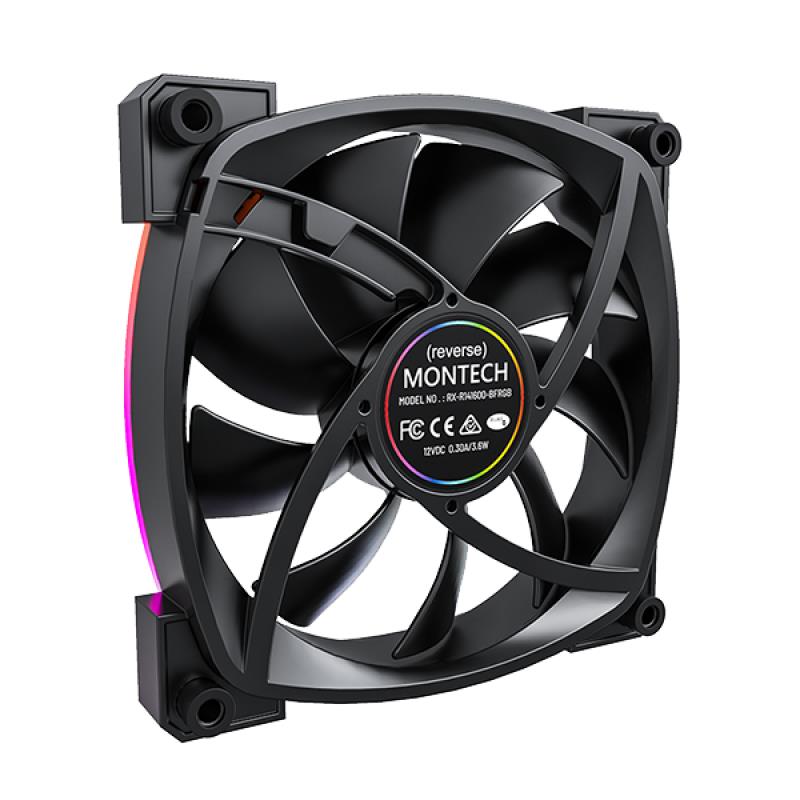 CASE FAN 140MM/RX140 PWM BLACK MONTECH - Image 5