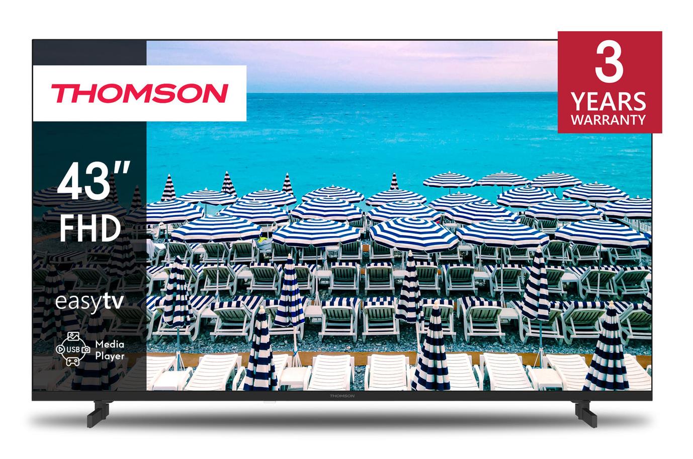 TV Set THOMSON 43 " 4K Ultra HD 1920 x 1080 pixels Flat 16:9 LED 43FD2S13