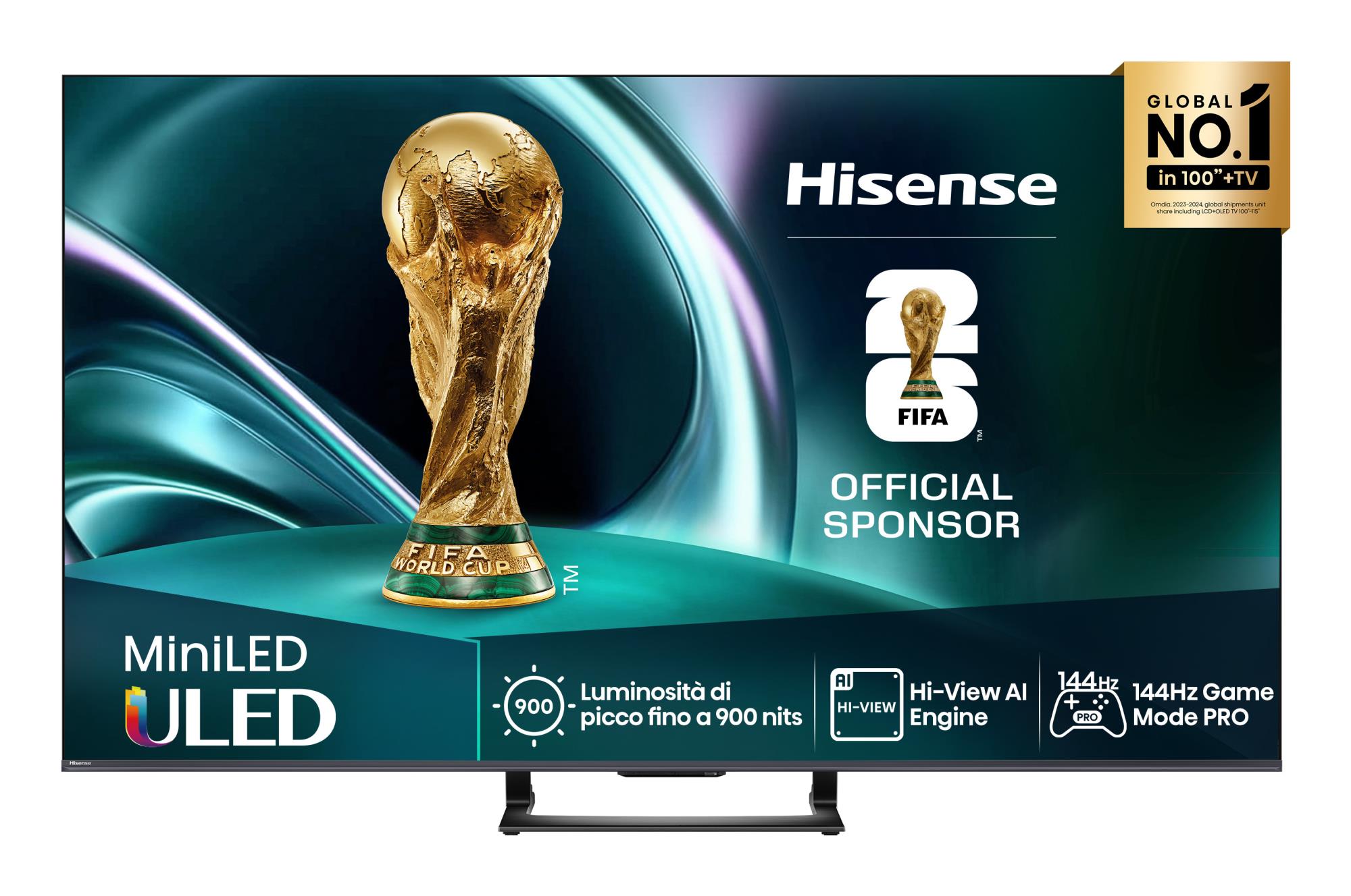 TV Set HISENSE 50 " 4K Ultra HD 3840 x 2160 pixels Flat 16:9 ULED 50U7Q - Image 2
