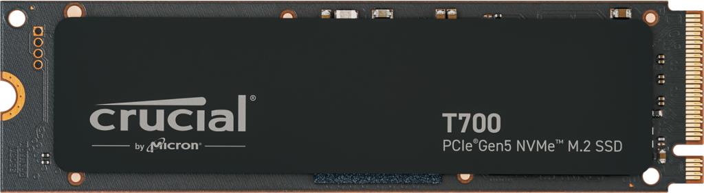 SSD CRUCIAL T700 1TB M.2 PCIe Gen5 NVMe TLC Write speed 9500 MBytes/sec Read speed 11700 MBytes/sec TBW 600 TB CT1000T700SSD3