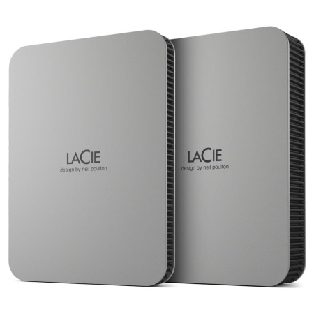 External HDD LACIE Mobile Drive 5TB USB-C Colour Silver STLP5000400