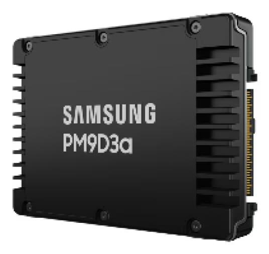 SSD SAMSUNG SSD series PM9D3A 1.92TB PCIe Gen5 NVMe Write speed 3500 MBytes/sec Read speed 12000 MBytes/sec Form Factor 2,5" MZWL61T9HFLT-00AW7 - Image 2