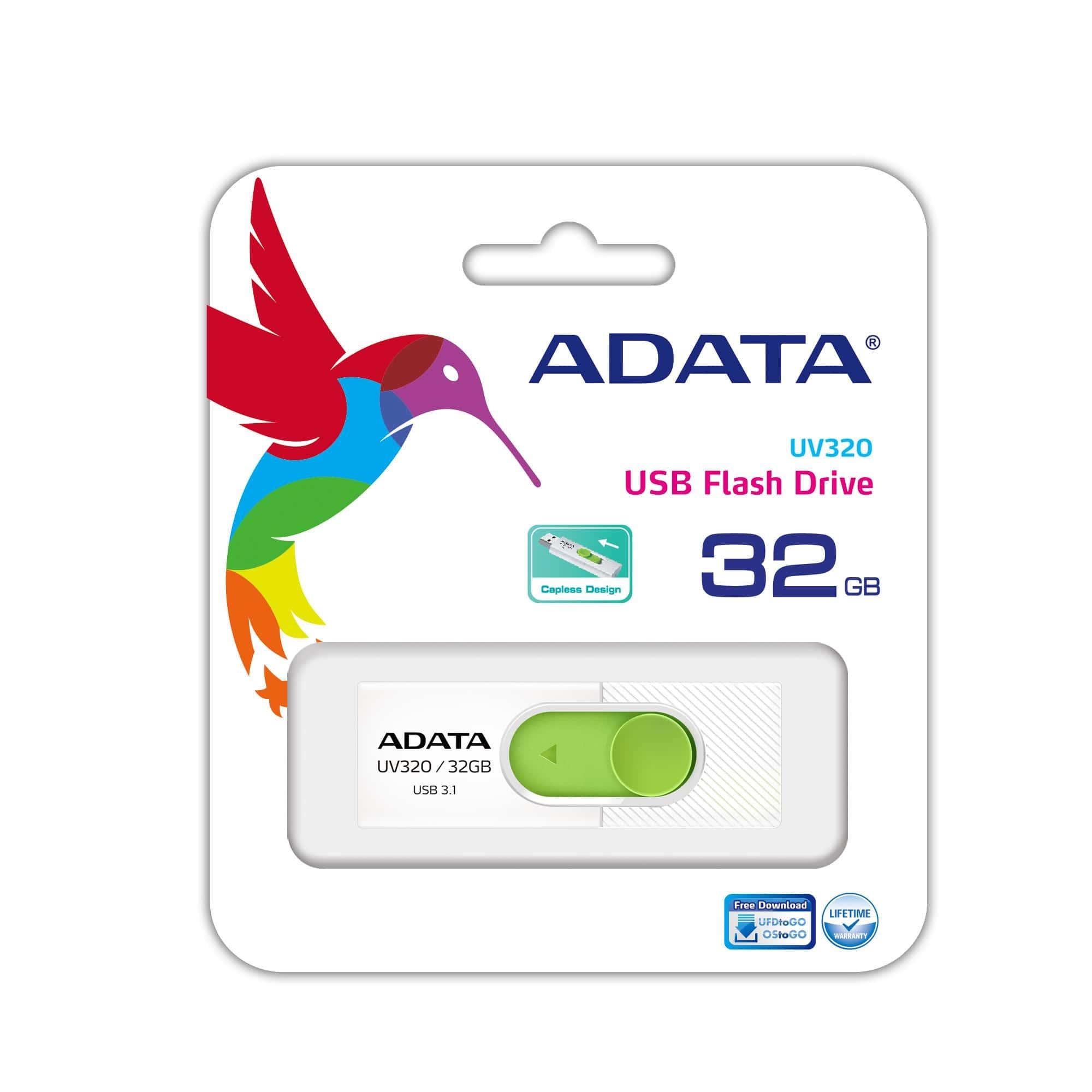MEMORY DRIVE FLASH USB3.1 32GB/WHITE AUV320-32G-RWHGN ADATA - Image 5