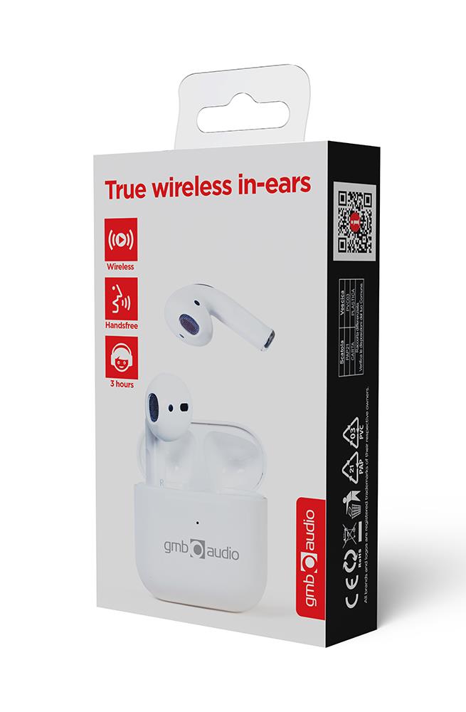 HEADSET BLUETOOTH VALLETTA/WHITE TWS-MLA-GW GEMBIRD - Image 13