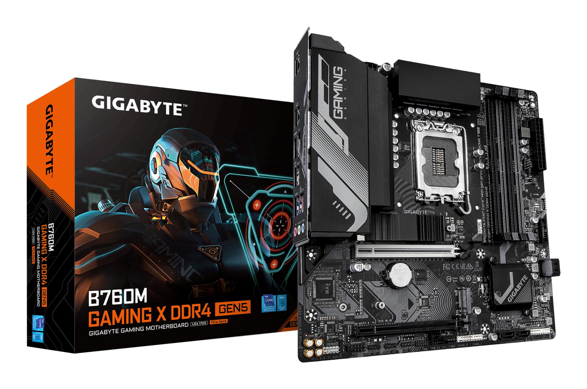 Mainboard GIGABYTE Intel B760 LGA 1700 micro ATX RAM DDR4-SDRAM 4xSlots 2xNumber of M.2 (M) slots B760MGXDDR4GEN5