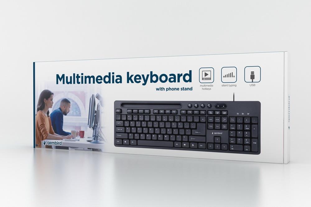KEYBOARD MULTIMEDIA USB ENG/BLACK KB-UM-108 GEMBIRD - Image 7