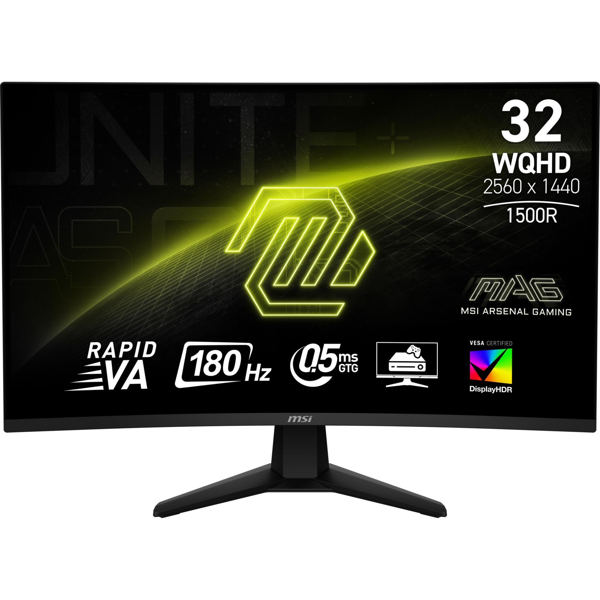 LCD Monitor MSI MAG 32CQ6F 31.5" Gaming/Curved Panel VA 2560x1440 16:9 180 Hz 0.5 ms MAG32CQ6F - Image 2