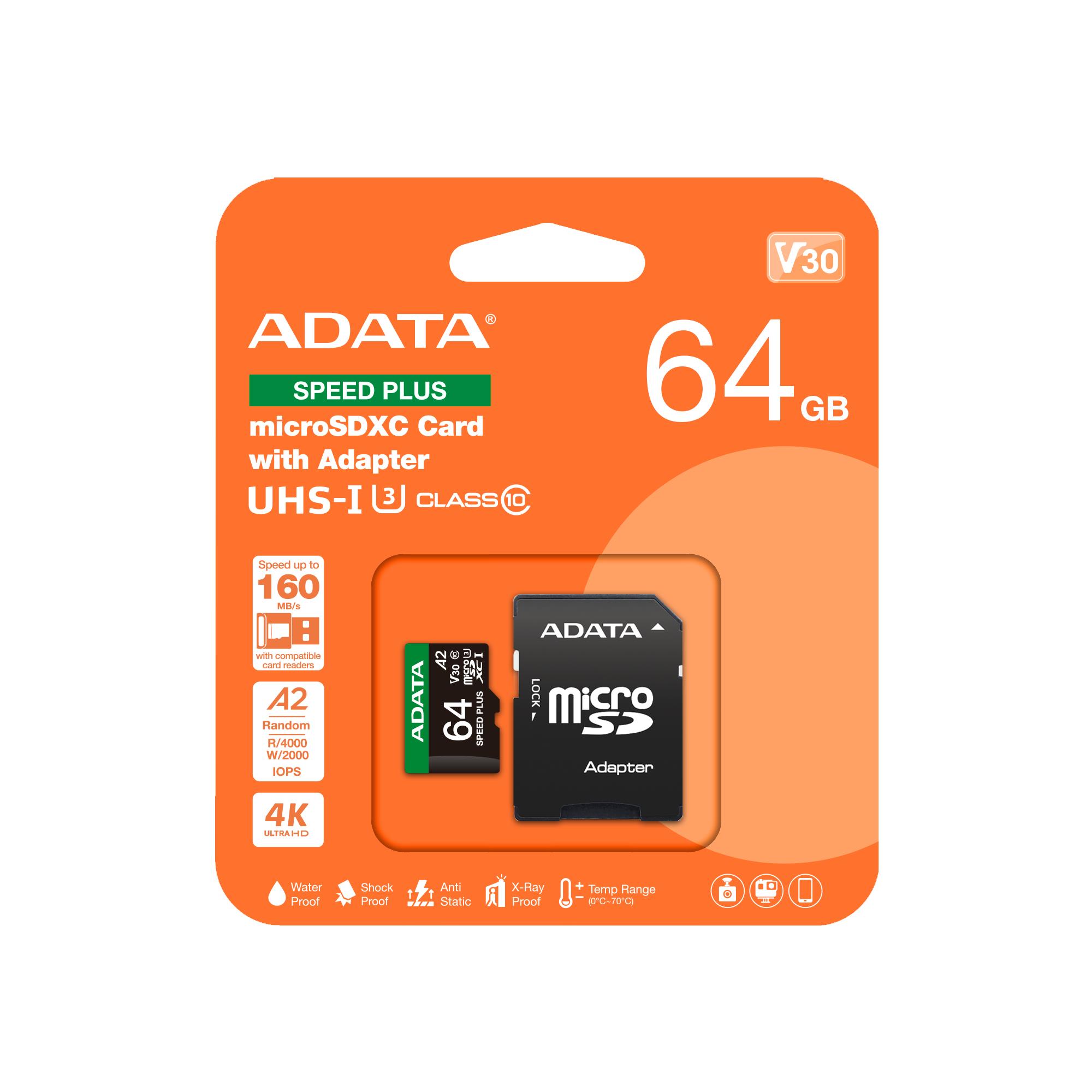 MEMORY MICRO SDXC 64GB UHS-I/UD64GUI3V30A2SP-RA1 ADATA - Image 4