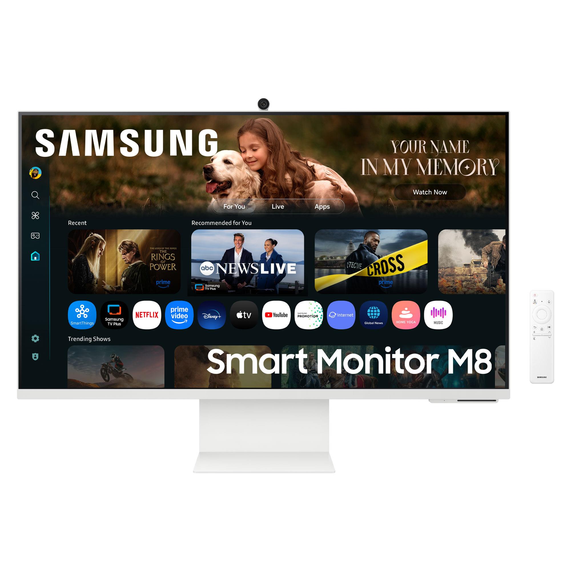 LCD Monitor SAMSUNG LS32FM801UUXDU 32" Smart/4K Panel VA 3840x2160 16:9 60 Hz 4 ms Colour White LS32FM801UUXDU