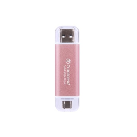 External SSD TRANSCEND ESD310 512GB USB-C USB 3D NAND Write speed 900 MBytes/sec Read speed 1050 MBytes/sec TS512GESD310P