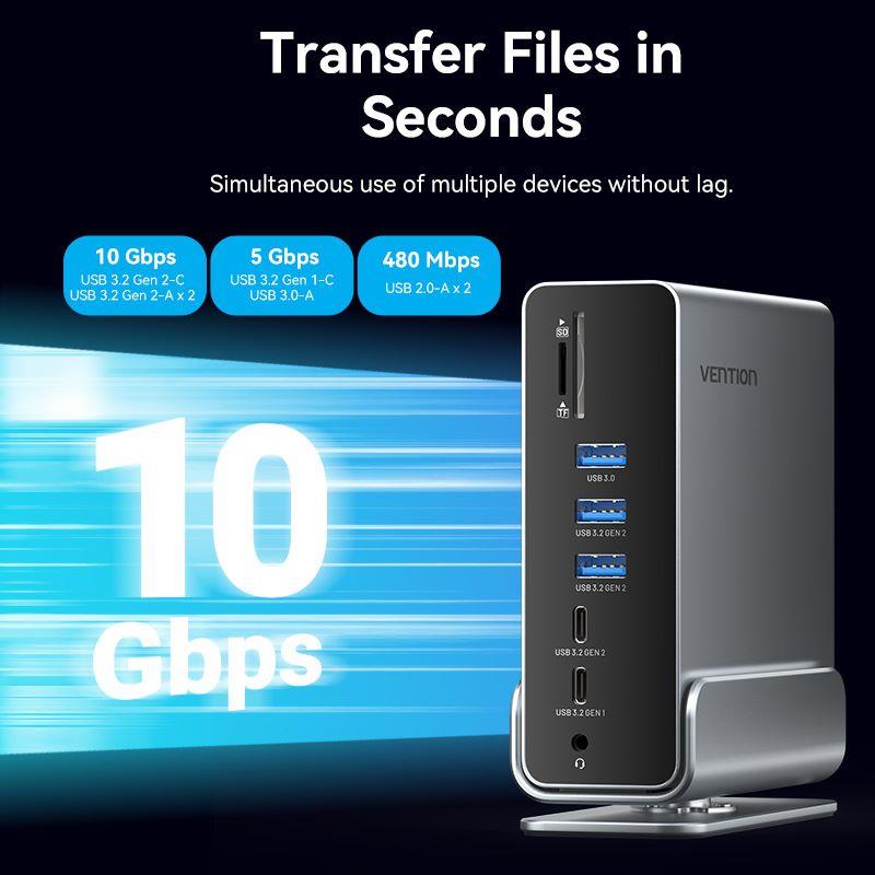 NB ACC DOCKING STATION 15IN1/USB-C MST TPUH0 VENTION - Image 9