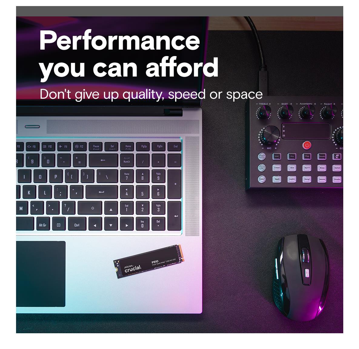 SSD CRUCIAL 600xTBW rating Read speed 11000 MB/s Write speed 9500 MB/s NVMe Yes PCI Express 5.0 M.2 1000 GB P510 CT1000P510SSD8 - Image 7