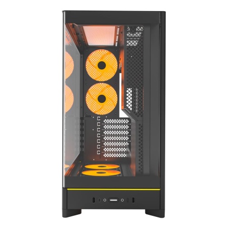 Case MONTECH HS02 PRO MidiTower Case product features Removeable HDD basket/Transparent panel Not included ATX MicroATX MiniITX Colour Black HS02PRO(B)