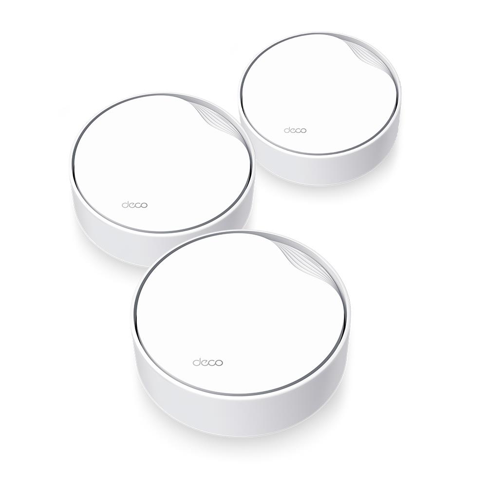 Wireless Router TP-LINK Wireless Router 3-pack 3000 Mbps Mesh Wi-Fi 6 1x10/100/1000M 1x2.5GbE DHCP DECOX50-POE(3-PACK) - Image 2