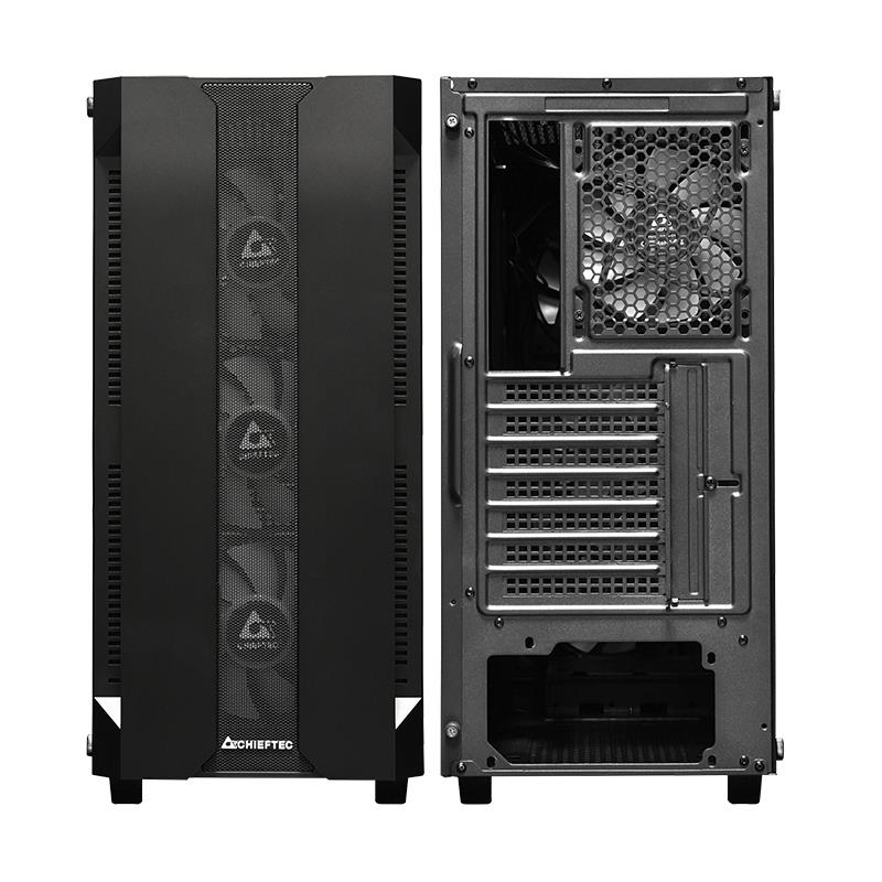 Case CHIEFTEC HUNTER MidiTower Not included ATX MiniITX Colour Black GS-01B-OP - Image 27