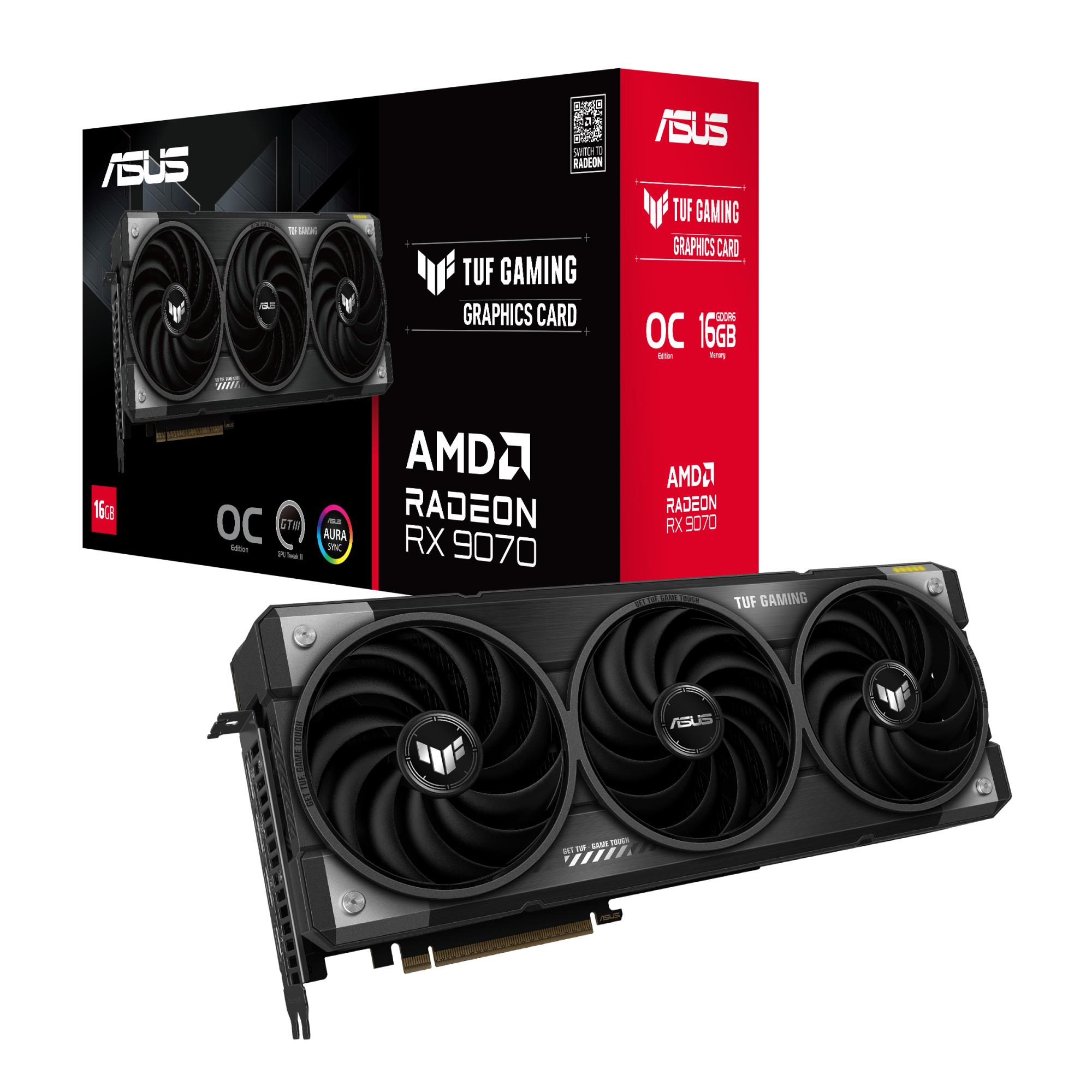Graphics Card ASUS AMD Radeon RX 9070 16 GB GDDR6 256 bit PCIE 5.0 16x Triple slot Fansink 1xHDMI 3xDisplayPort TUF-RX9070-O16G-GAMING - Image 11