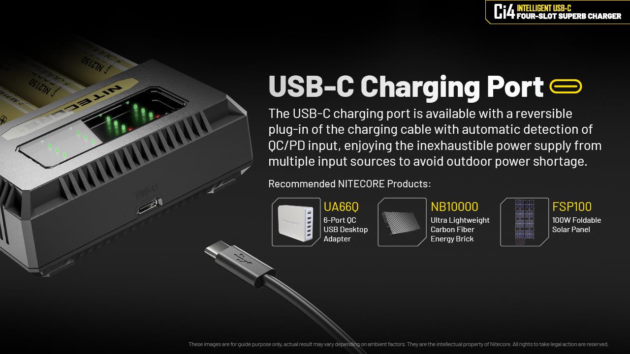 BATTERY CHARGER 4-SLOT/CI4 NITECORE - Image 4