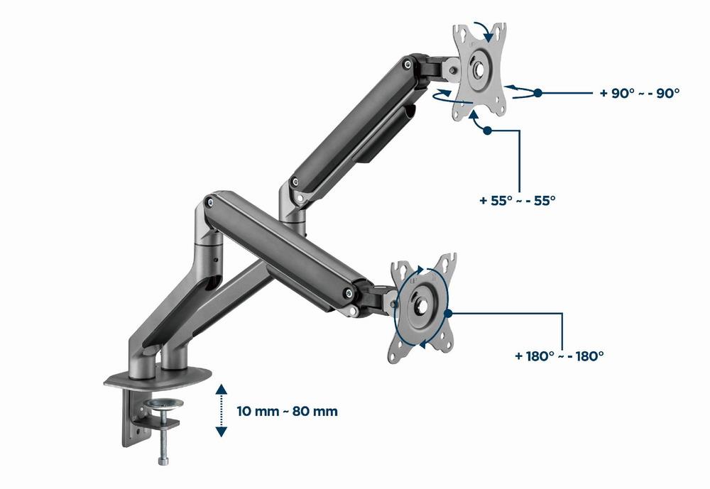 DISPLAY ACC MOUNTING ARM/17-32" MA-DA2-05 GEMBIRD - Image 17