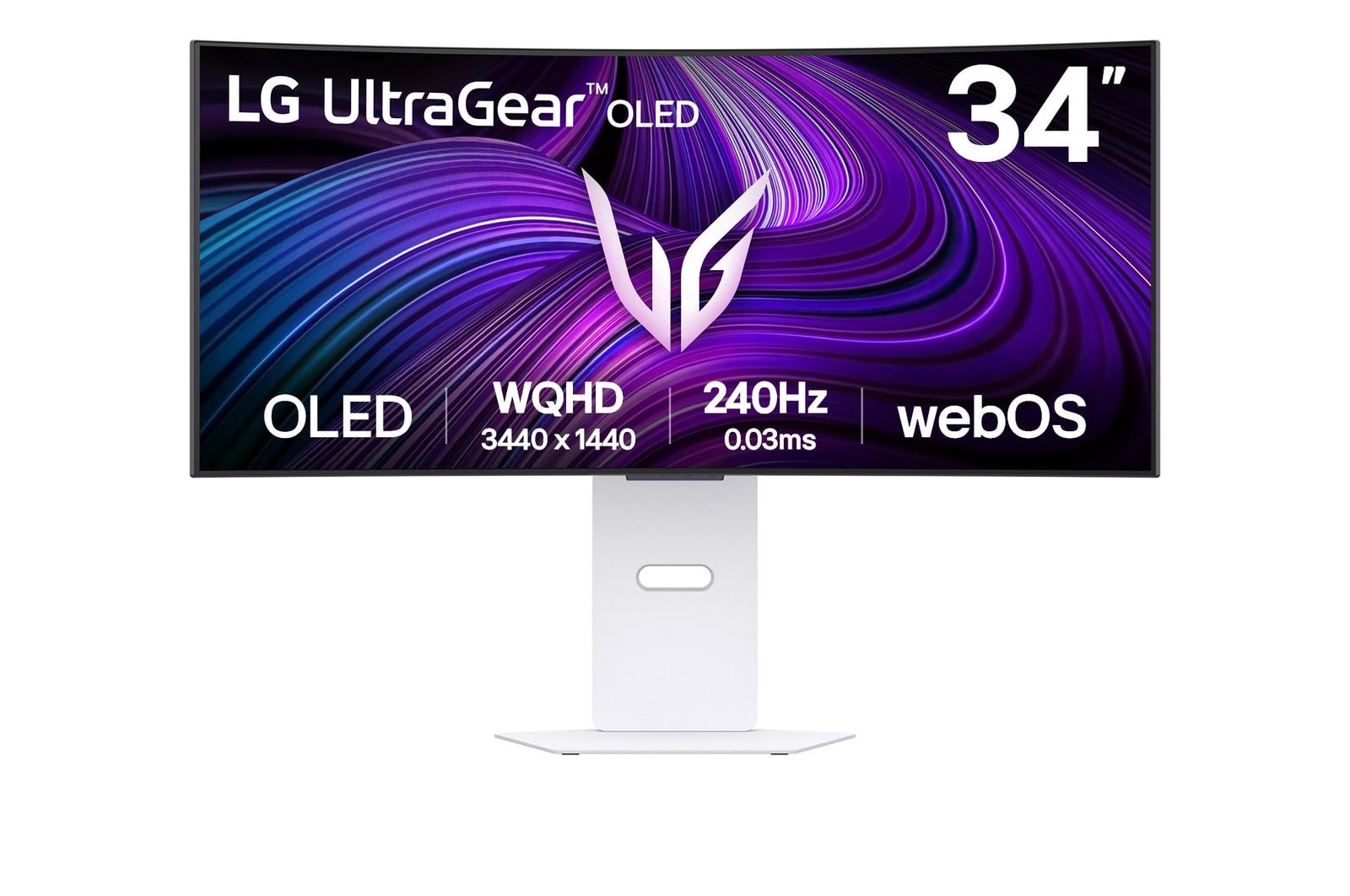 Monitor LG 34 " 3440 x 1440 pixels Wide Quad HD Native aspect ratio 21:9 OLED Curved 34GX90SA-W